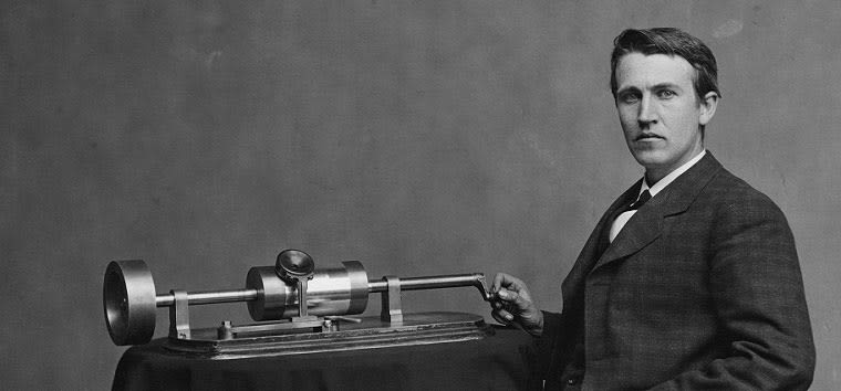 Эдисон и изобретение фонограф